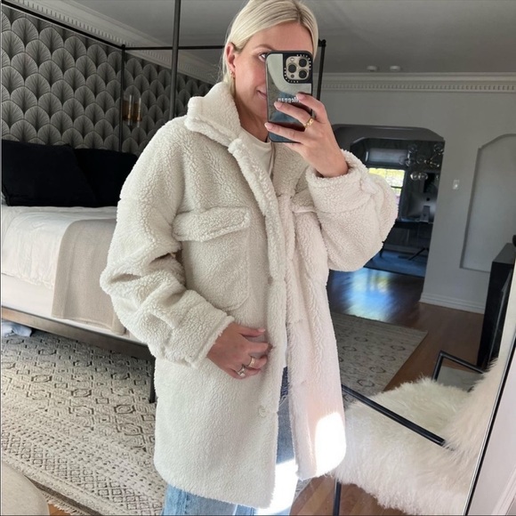 Aqua Jacket Sherpa shacket - Picture 2 of 2